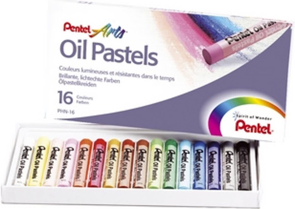 pentel pastelkrijtjes 16 stuks