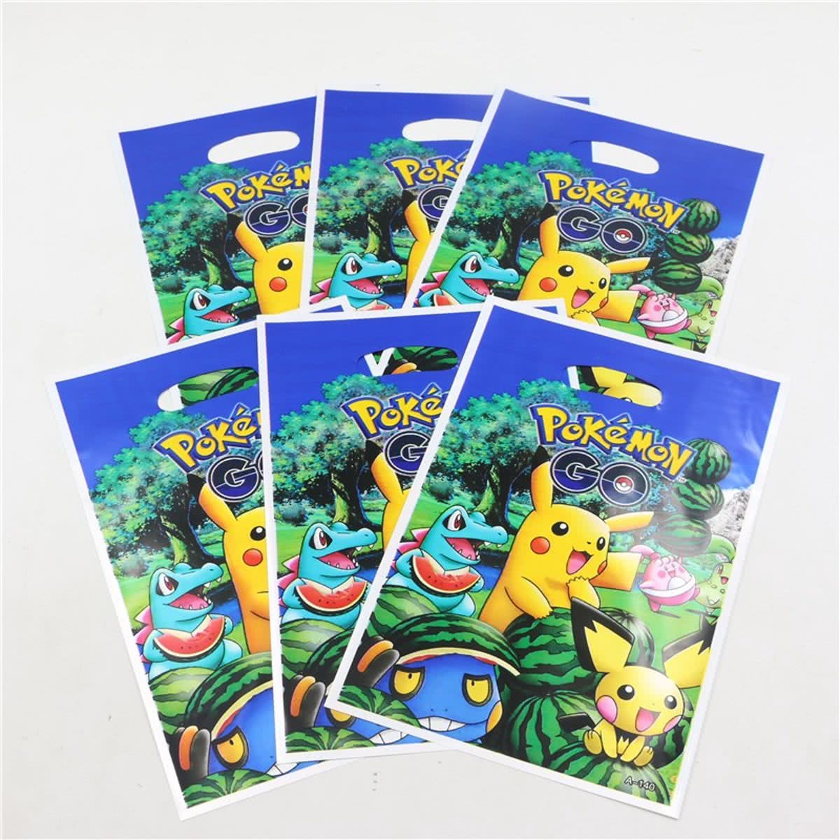 10 stuks Pokemon plastic snoepzakjes