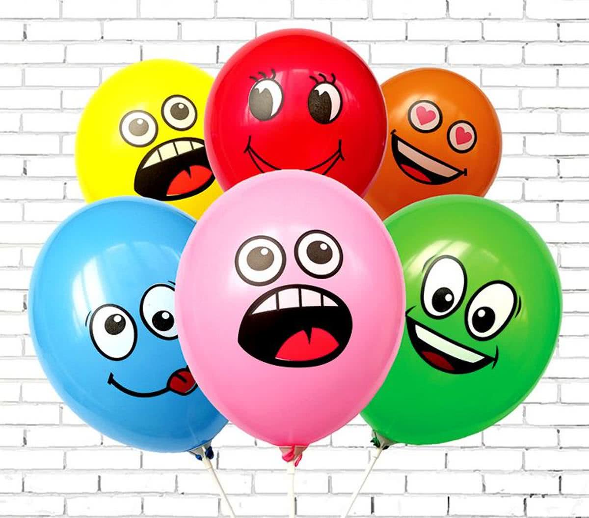 Emoji balonnen 10 stuks