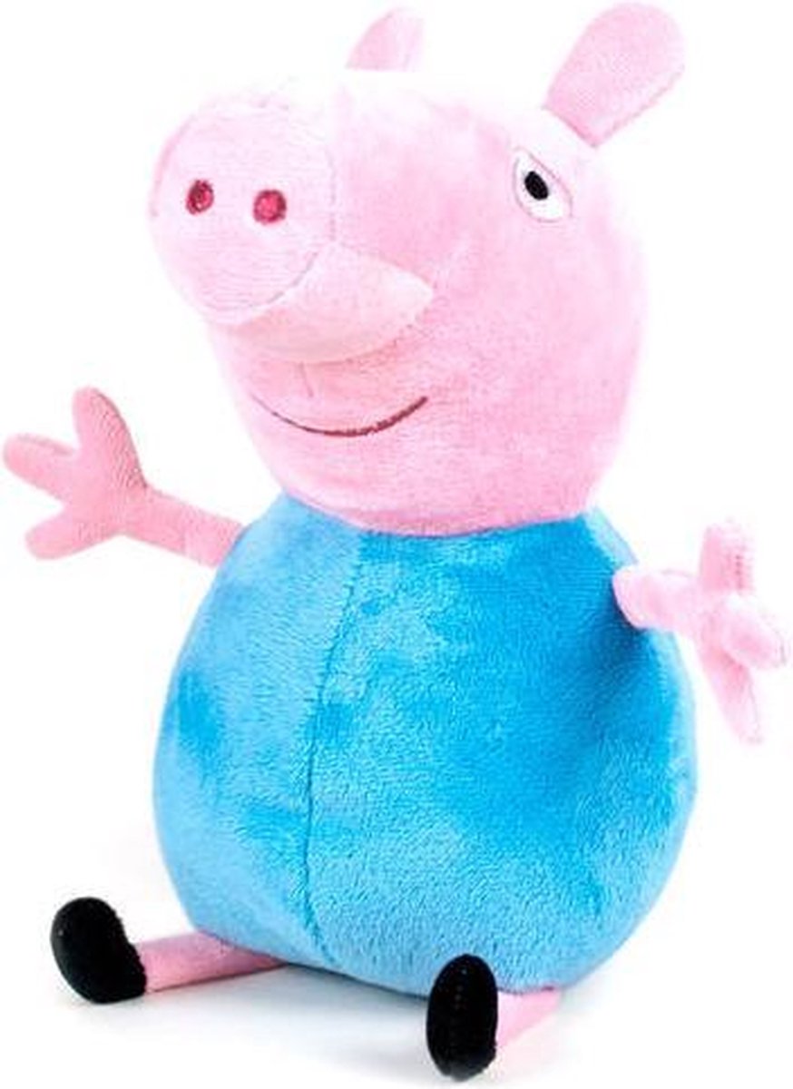 PEPPA PIG assorted plush toy 20 cm blauw