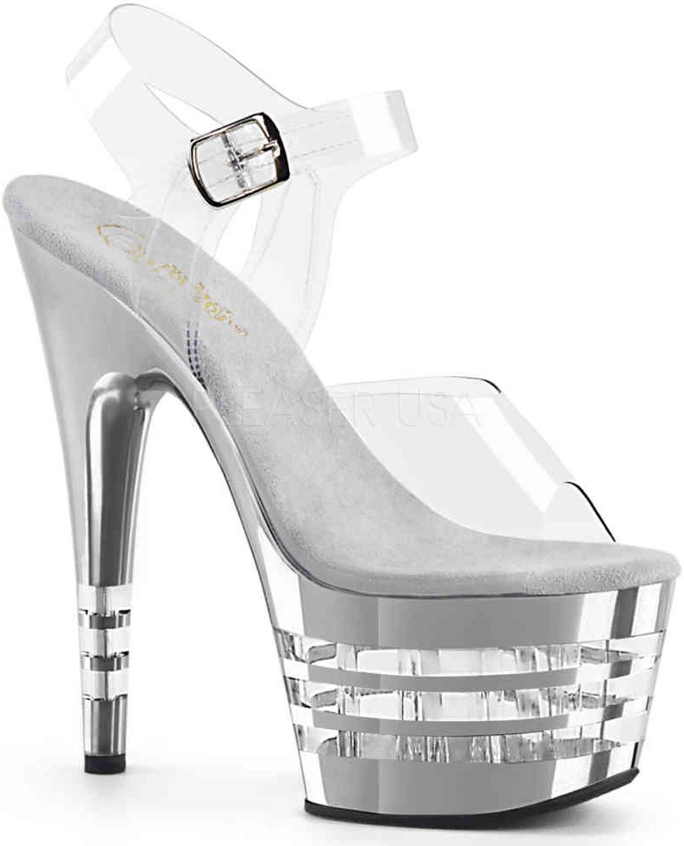 ADORE-708CHLN (EU 35 = US 5) 7 Heel, 2 3/4 Lined PF Ankle Strap Sandal