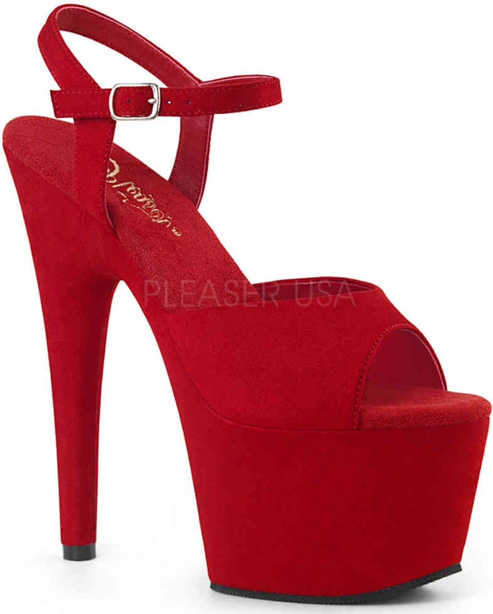 ADORE-709FS (EU 35 = US 5) 7 Heel, 2 3/4 PF Ankle Strap Sandal w/ Wrapped PF Bottom