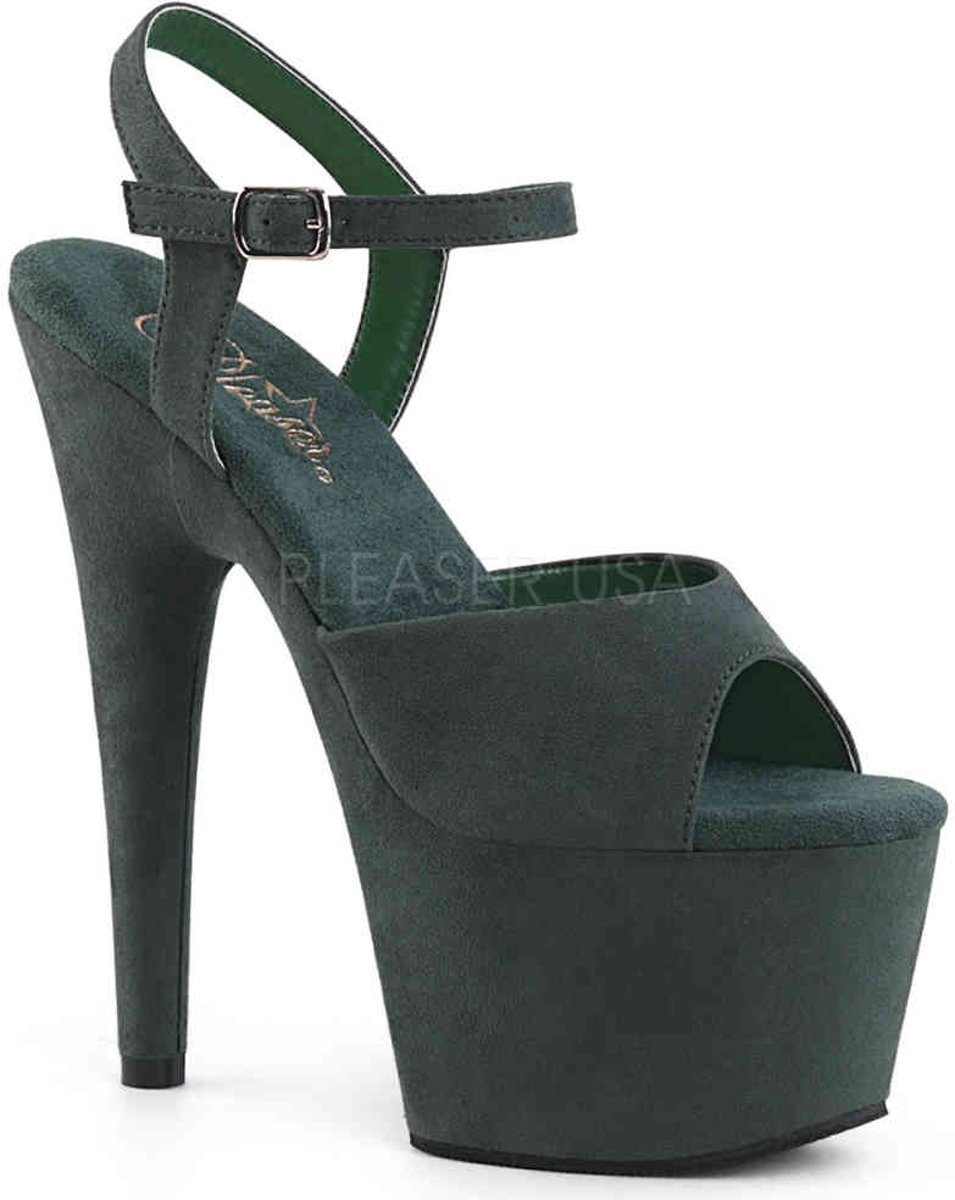 ADORE-709FS (EU 36 = US 6) 7 Heel, 2 3/4 PF Ankle Strap Sandal w/ Wrapped PF Bottom