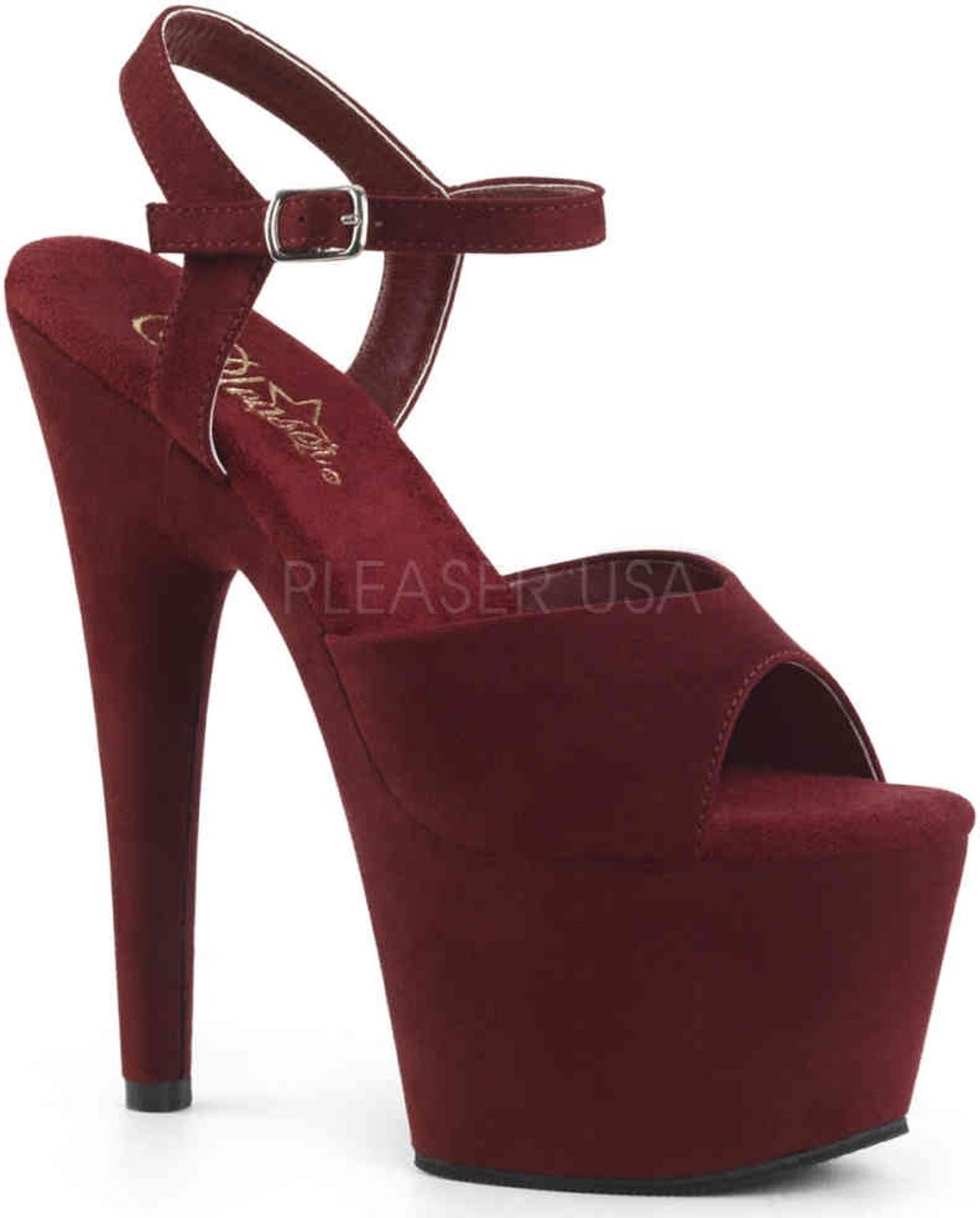 ADORE-709FS (EU 39 = US 9) 7 Heel, 2 3/4 PF Ankle Strap Sandal w/ Wrapped PF Bottom