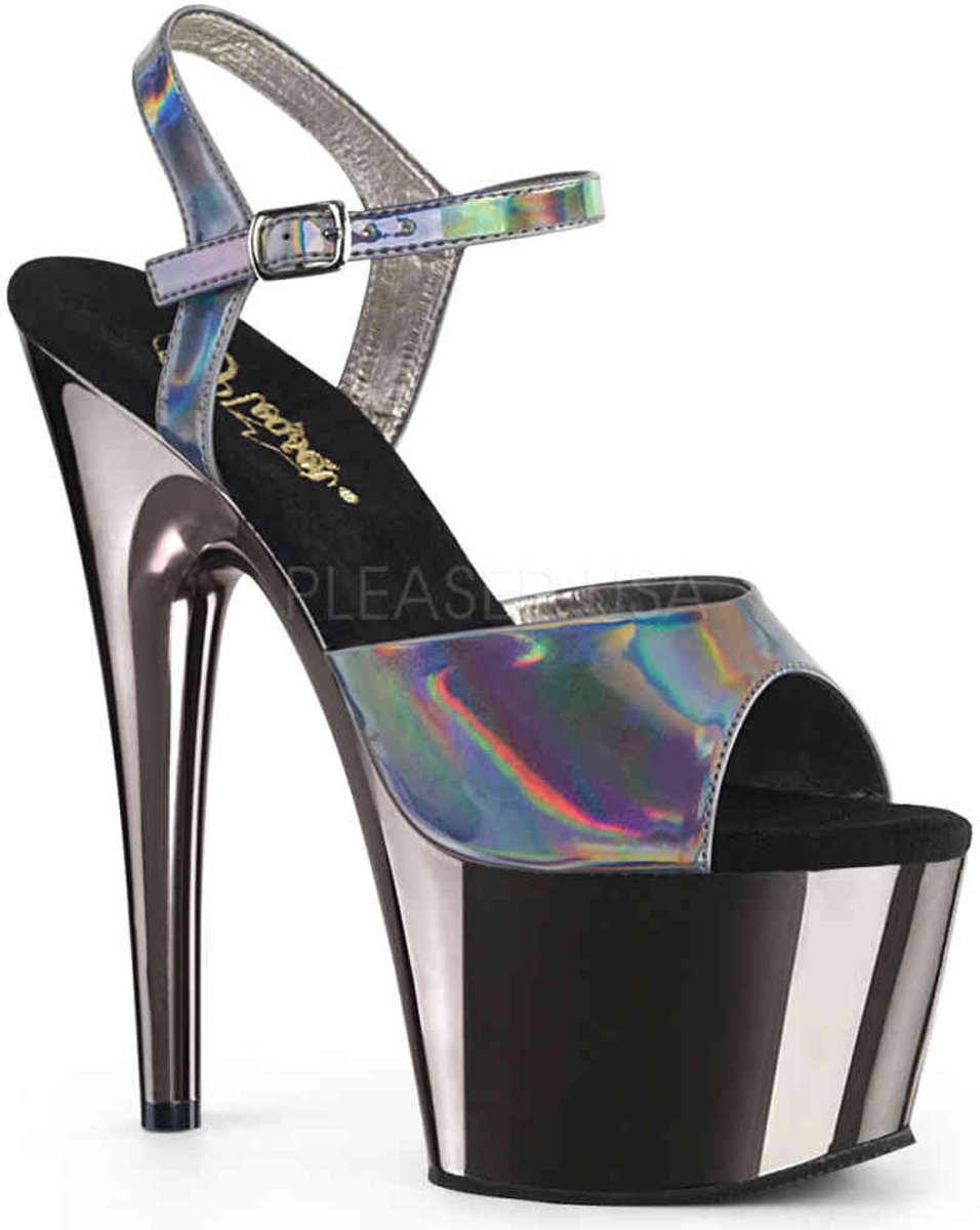 ADORE-709HGCH (EU 36 = US 6) 7 Heel, 2 3/4 PF Ankle Strap Sandal