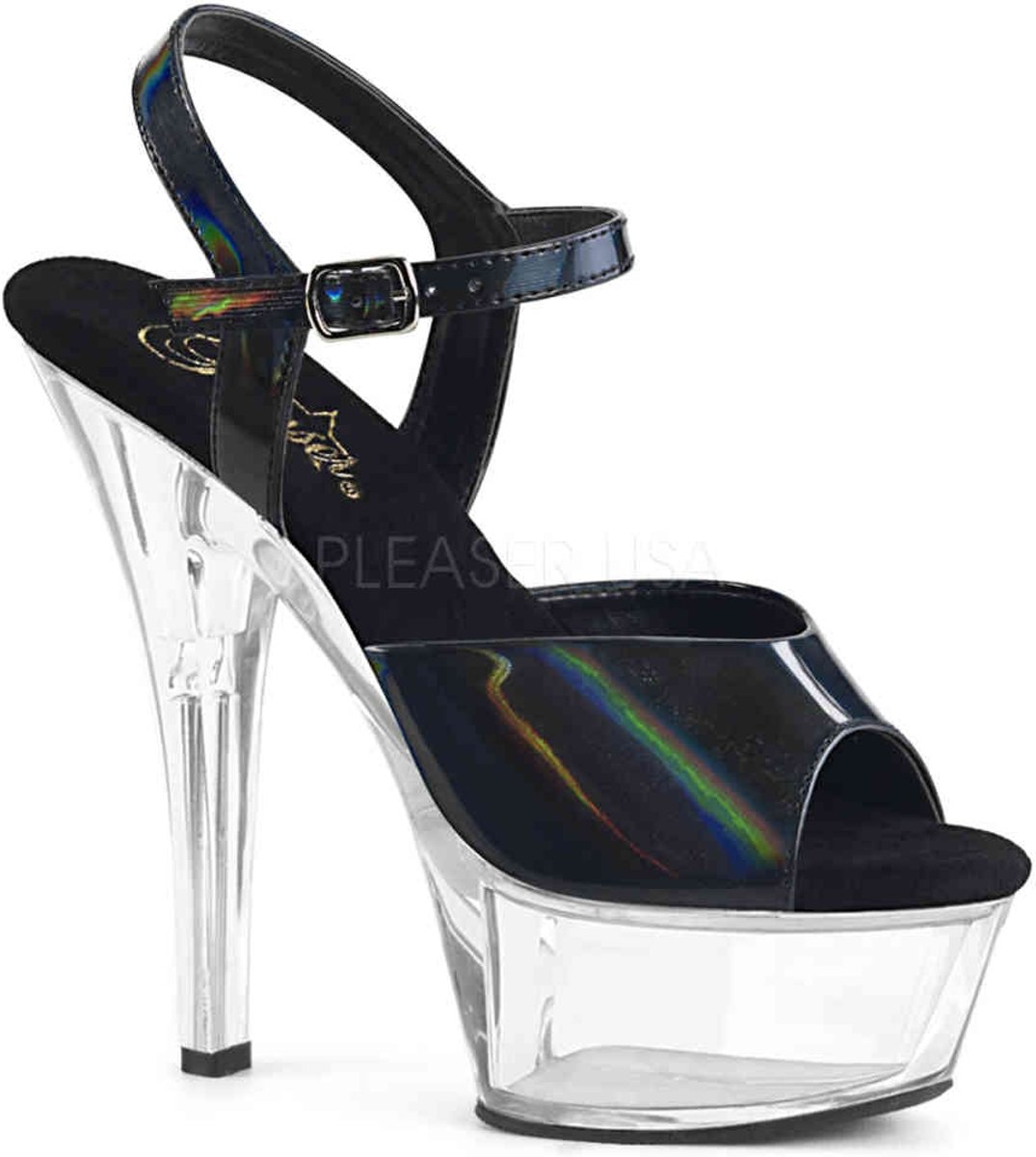 KISS-208CRS (EU 36 = US 6) 6 Heel, 1 3/4 PF Ankle Strap Sandal w/ Contrast RS