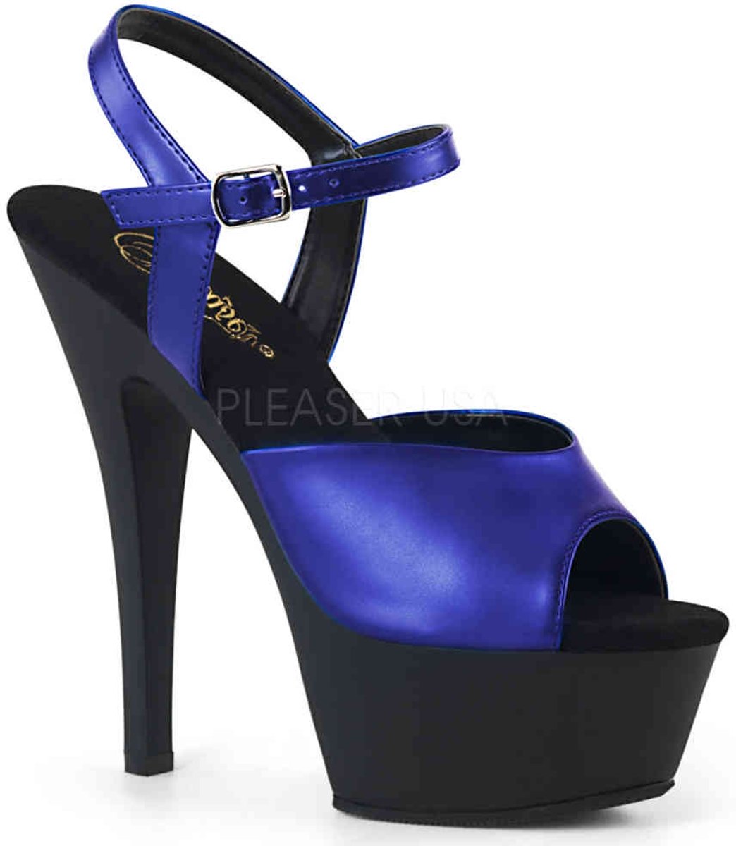 KISS-209MMET (EU 36 = US 6) 6 Heel, 1 3/4 PF Ankle Strap Sandal