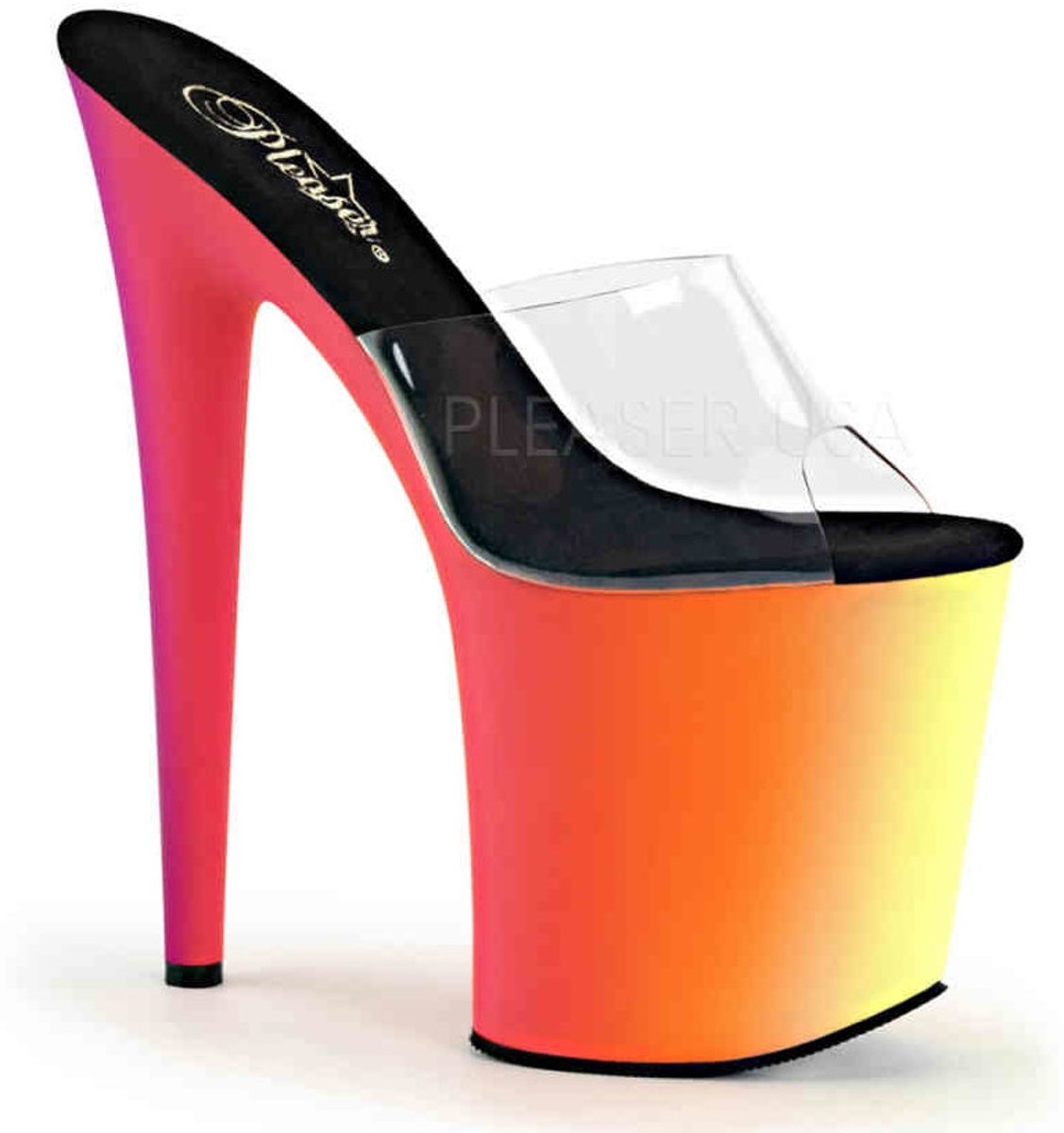 Pleaser Hoge hakken -35 Shoes- RAINBOW-801UV Multicolours