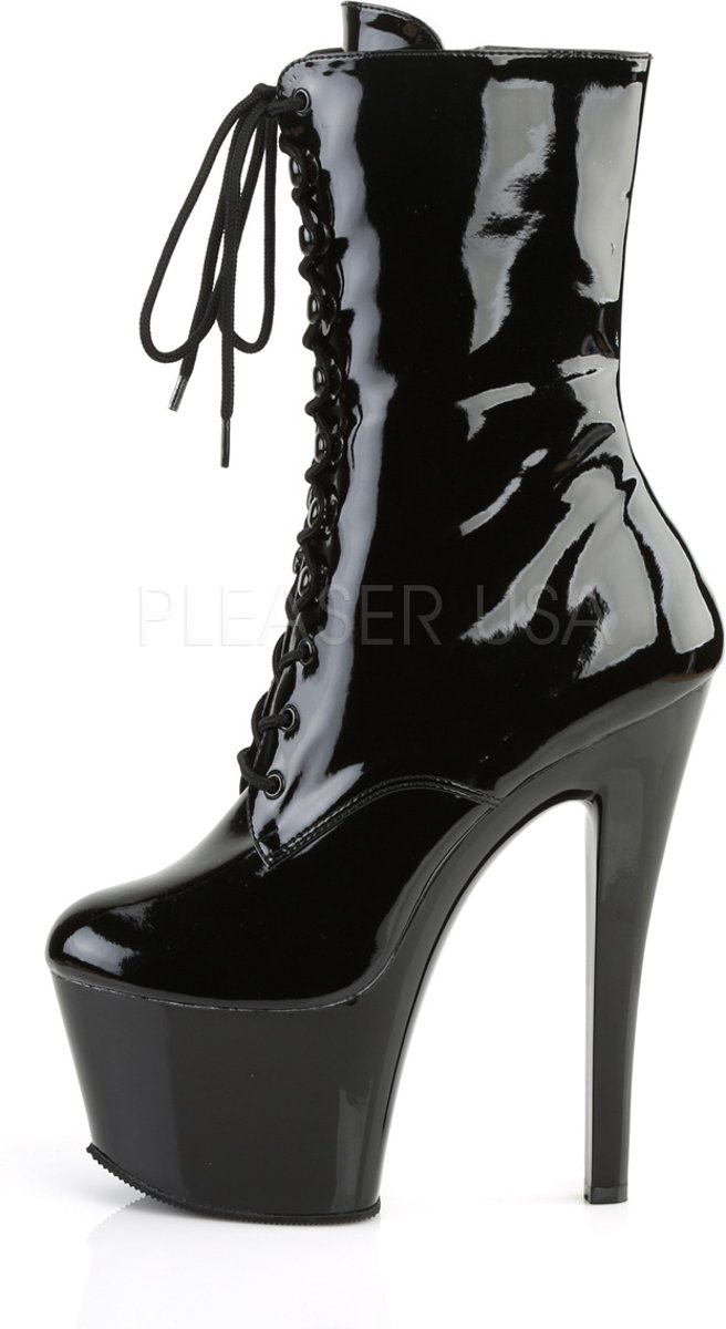 Pleaser Sky 1020 - Zwart enkellaarsje black patent EU:39 US: 9