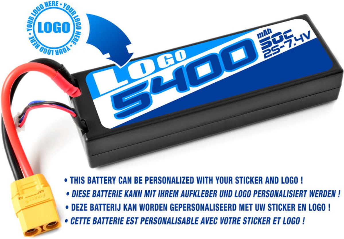 Private Label - Power Racing 50C - 5400Mah - 2S - 7,4V - XT-90 - Hard Case