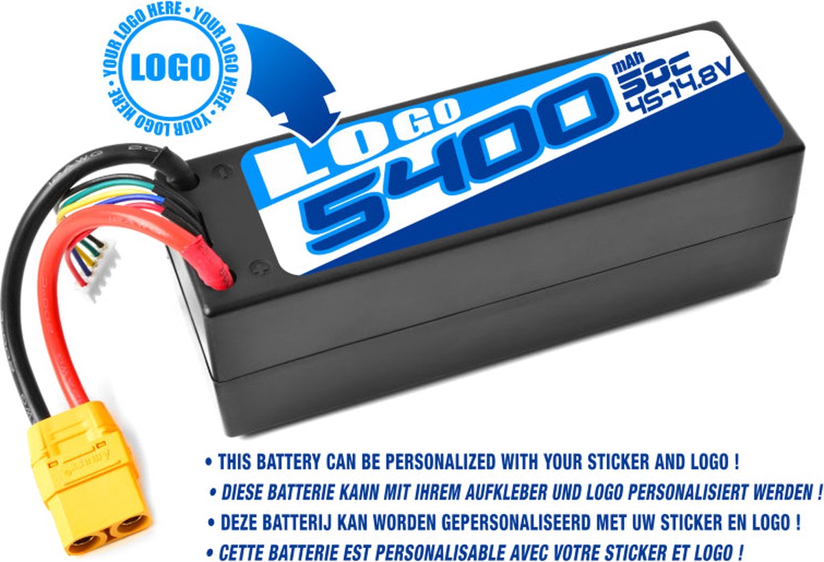 Private Label - Power Racing 50C - 5400Mah - 4S - 14,8V - XT-90 - Hard Case