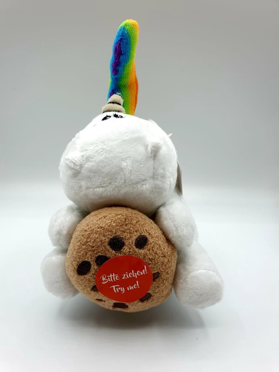 Pummeleinhorn Pluche Muziekdoos 15cm - Muziek knuffel Unicorn