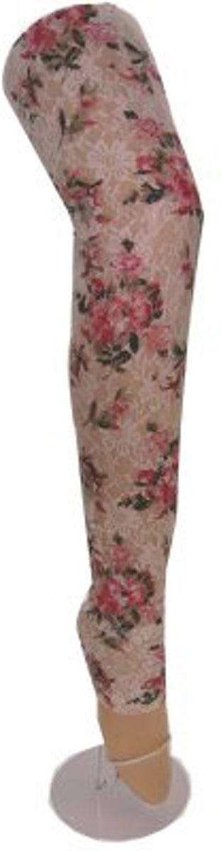 Legging kant bloemenprint - maat S/M