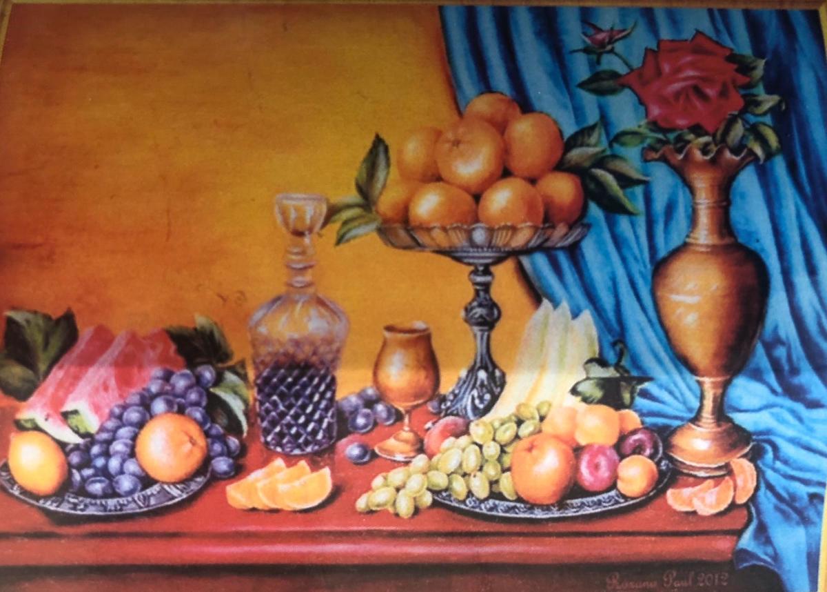 Diamond painting Fruit tafel