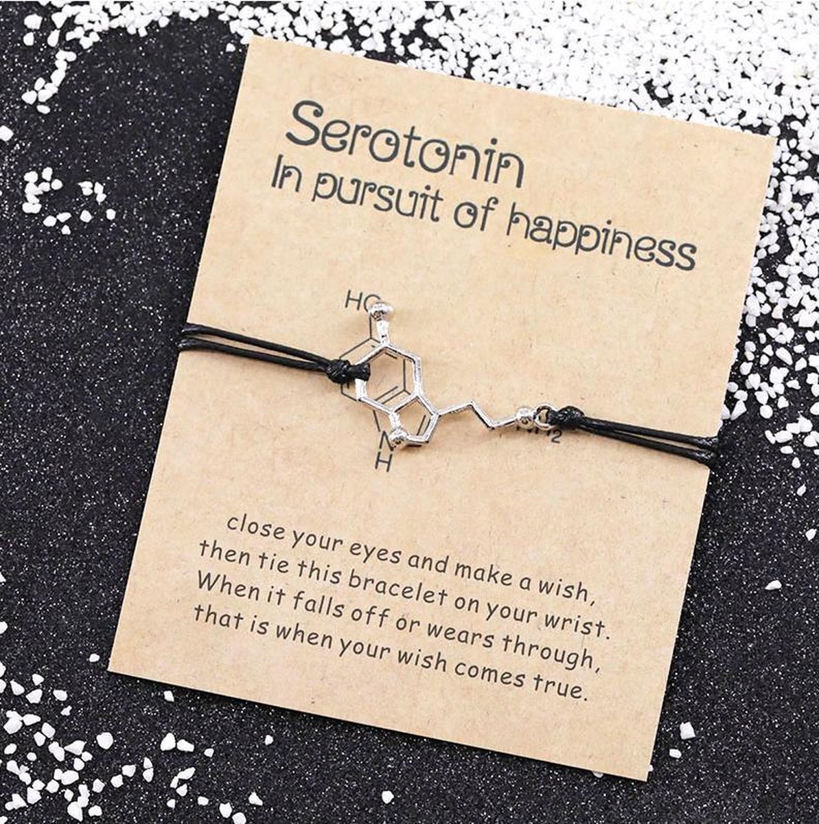 Wish armband - zwart - serotonin