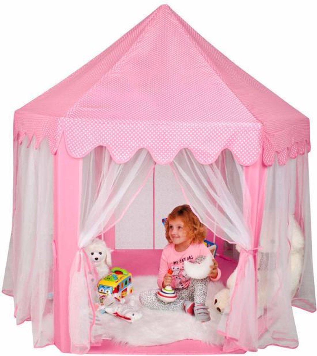 XL Kinder Speeltent - Speelkasteel - Prinses Speeltent - Roze