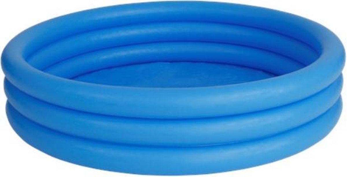 Zwembad - Opblaasbaar - 3-Rings - Rond Model - Blauw - 168 x 38 cm + Rheme Liniaal