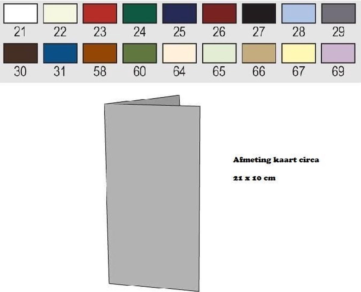 Romak - Kabinet kaarten dicht + enveloppen - 4 stuks