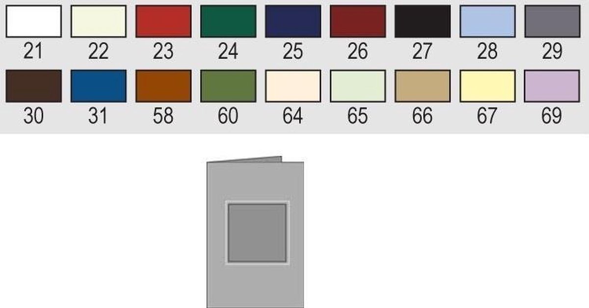 Romak - Passe-partout-vierkant - C6 kaarten - 5 stuks