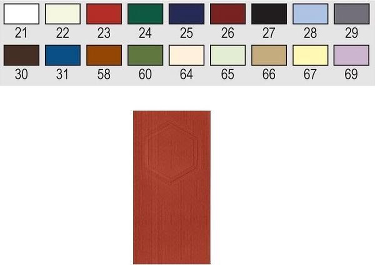 Romak - kabinetkaarten passe-partout zeskant - inclusief enveloppen