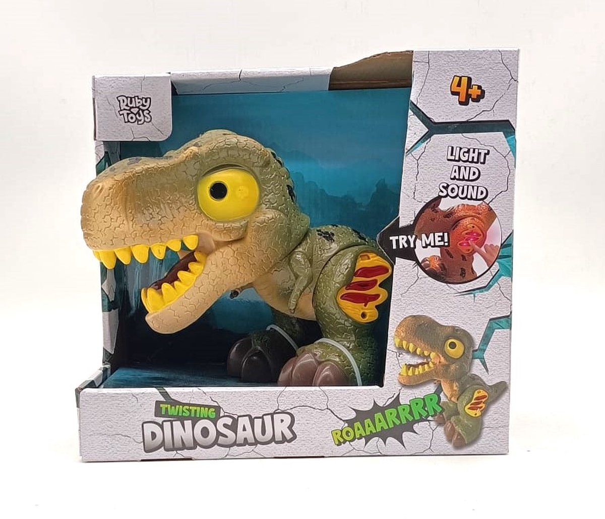 Draaiende Dinosaurus - T-Rex - Met licht en geluid