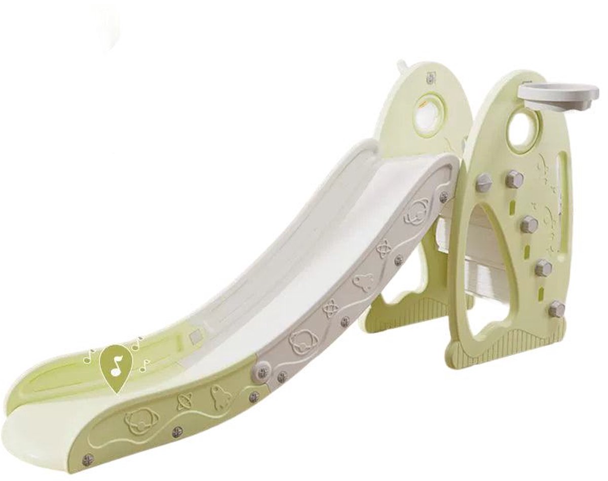   XL Inklapbaar Crème/Lichtgroen voor binnen en buiten in de tuin- Kleuter - Peuter