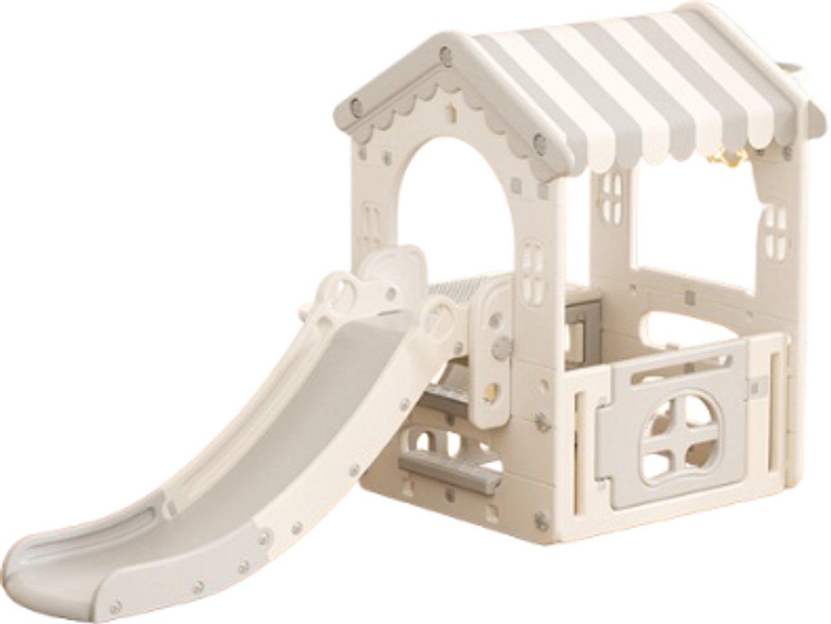   Modern Grijs/Wit met glijbaan