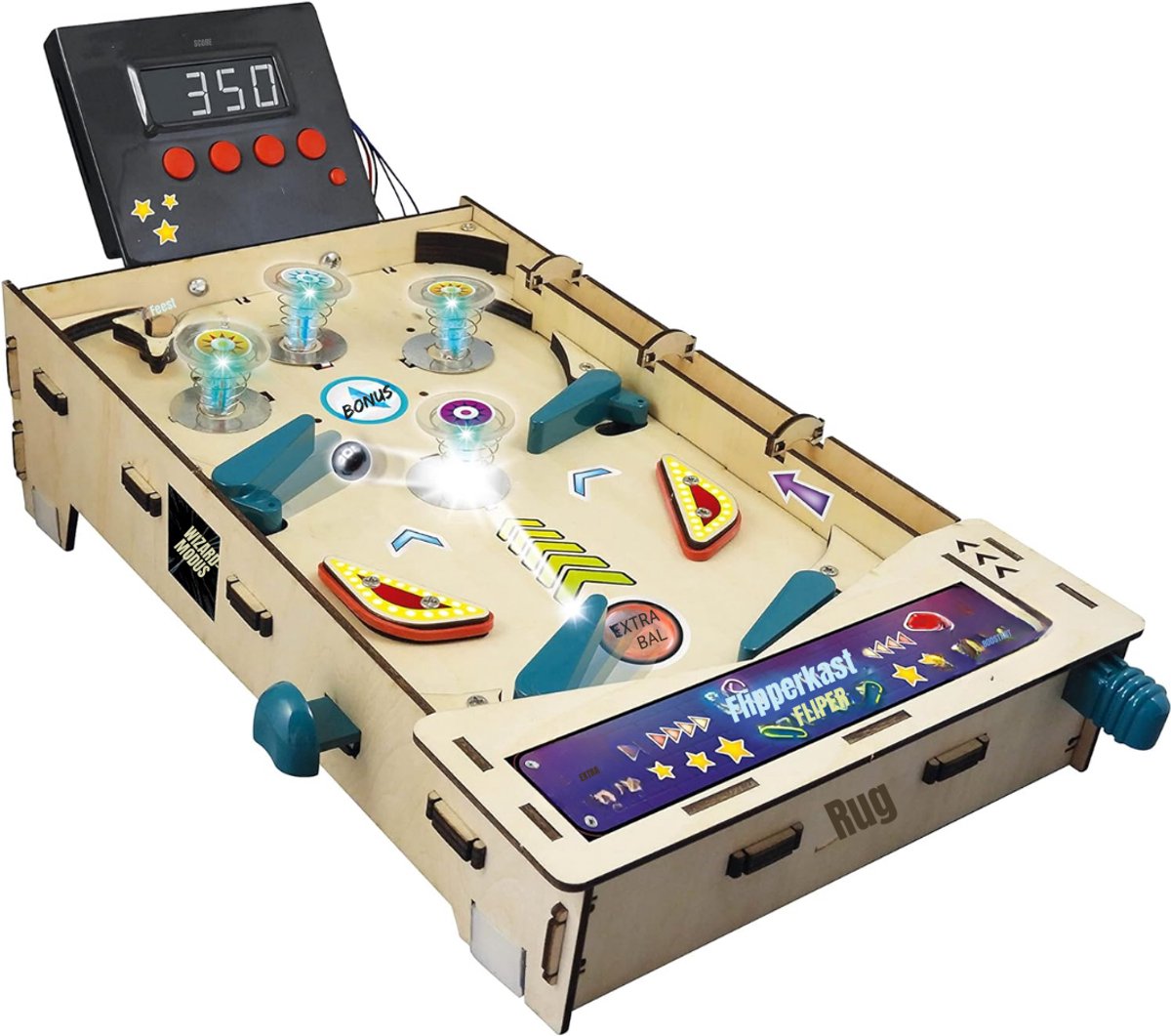 SCH® flipperkast - Flipperkast volwassenen - Flipperkast kinderen - Zwart - ‎34cm x 6cm x 20cm