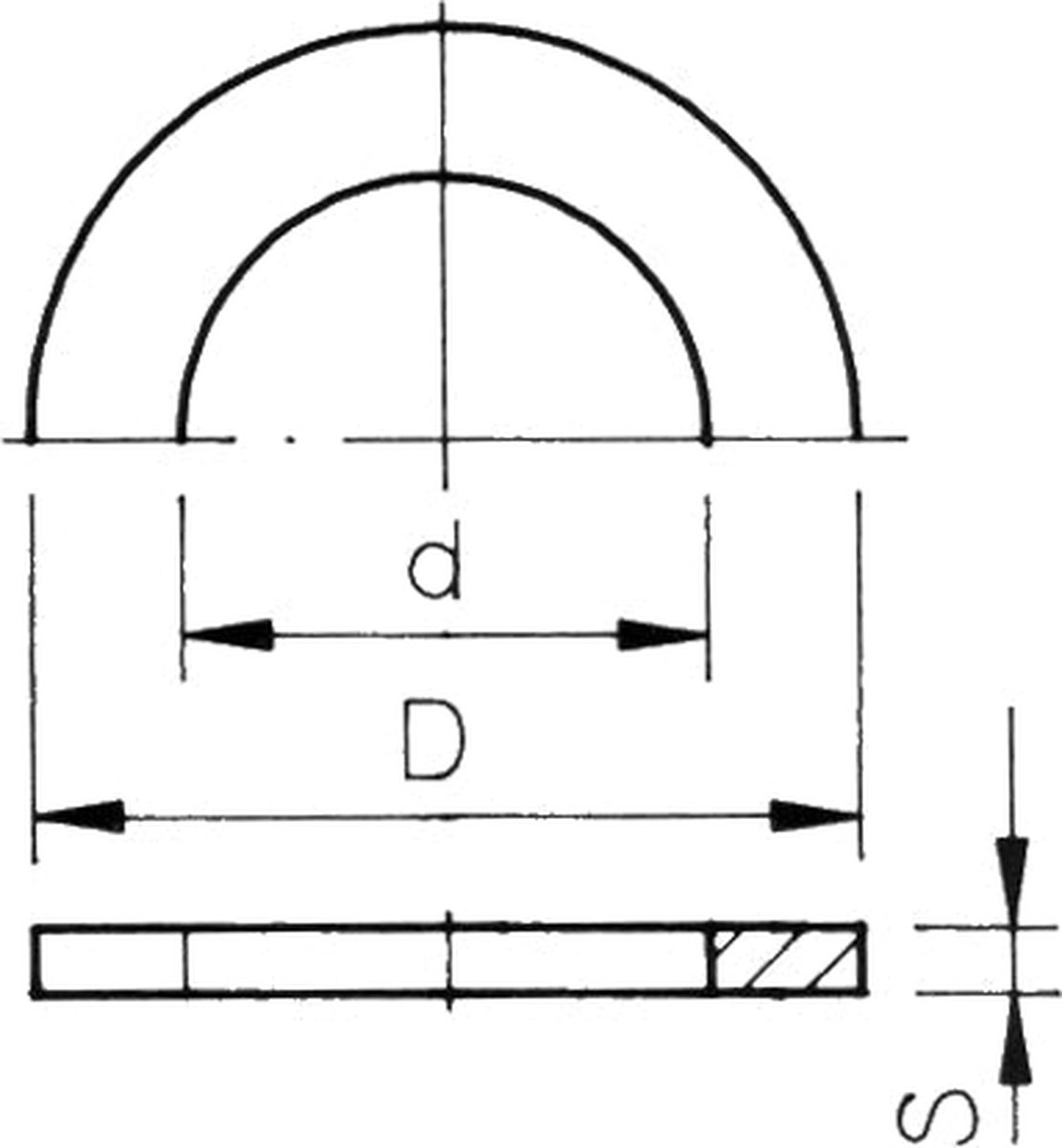 Afdichtring EPDM 29x15x2 slangpil. 20mm