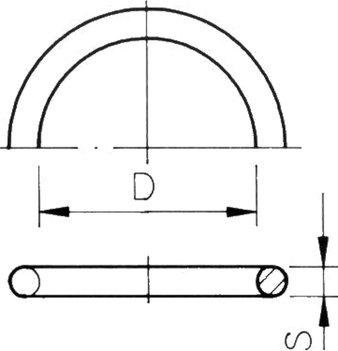 O-ring EPDM 113 x 5,3 110mm koppeling