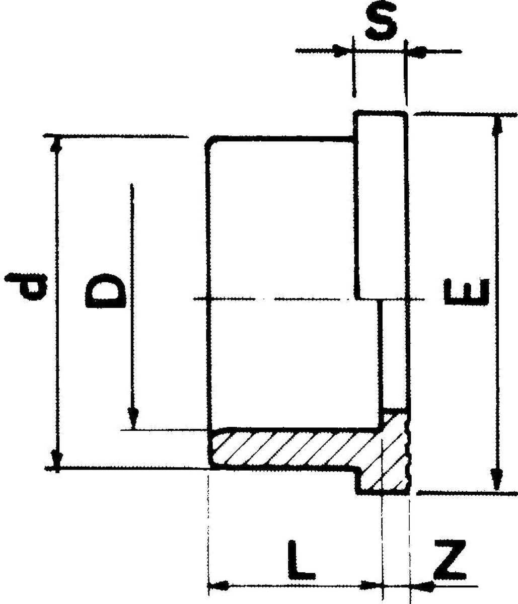 PVC kraagbus 25mm PN16