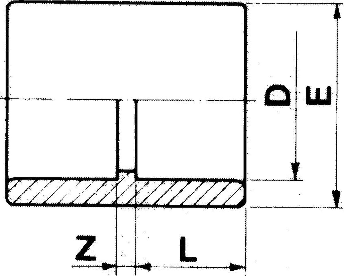 PVC sok Ø16 x 3/8 bi.dr. PN10*