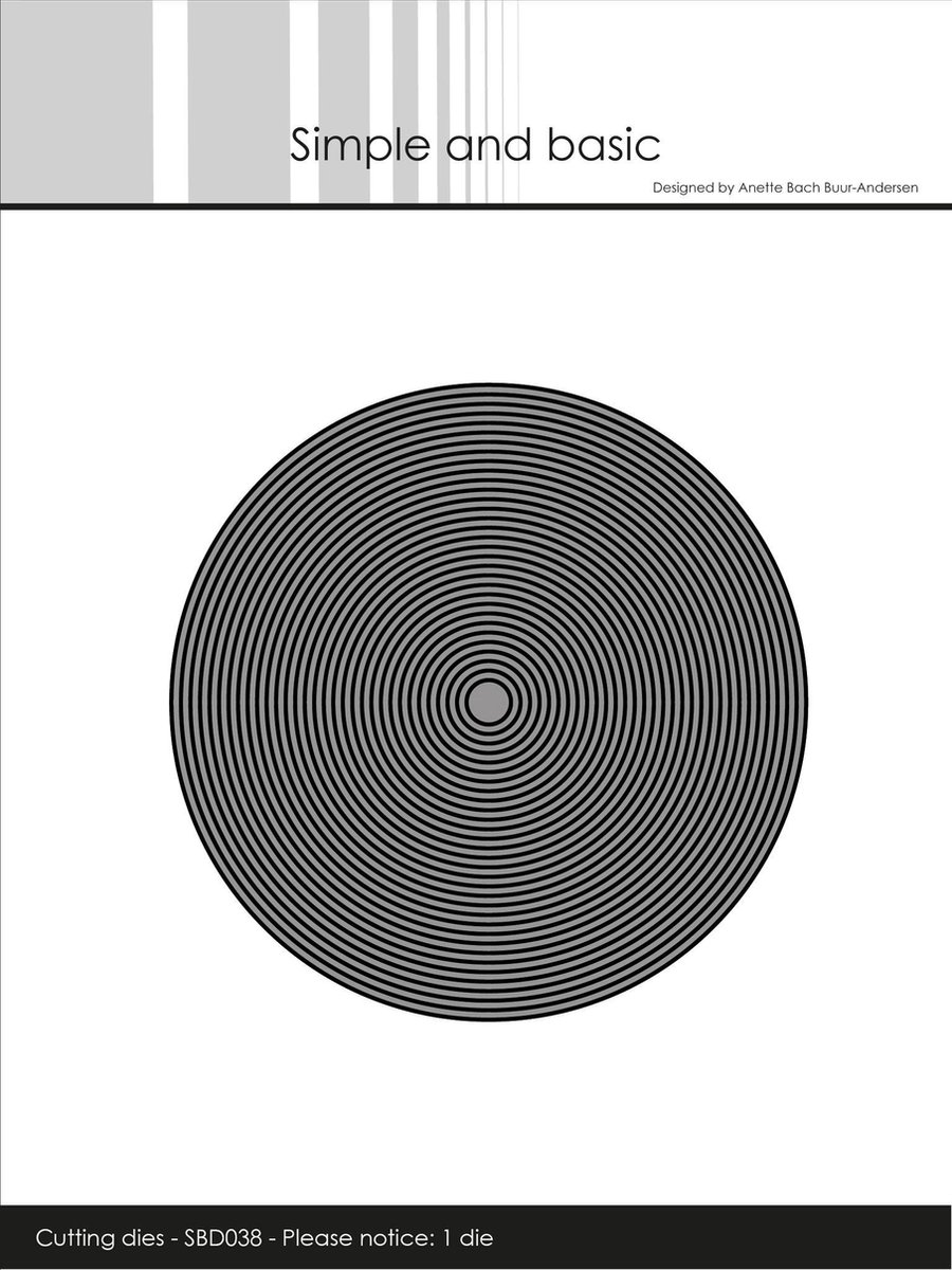 Simple and Basic Thin Frames Circle Die (SBD038)