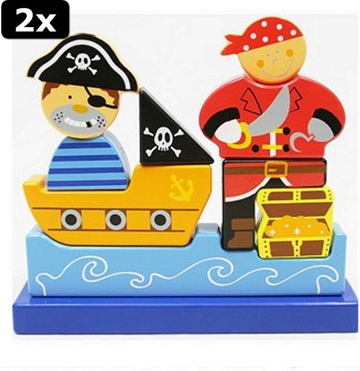 2x Simply for Kids Magnetische Piraten Puzzel