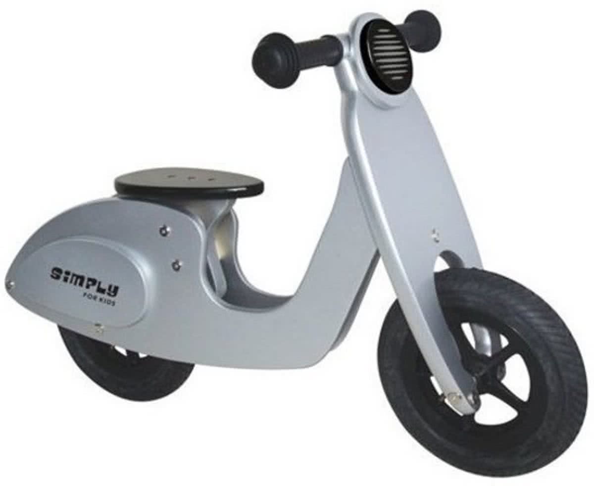 Simply Houten   scooter - Zilver