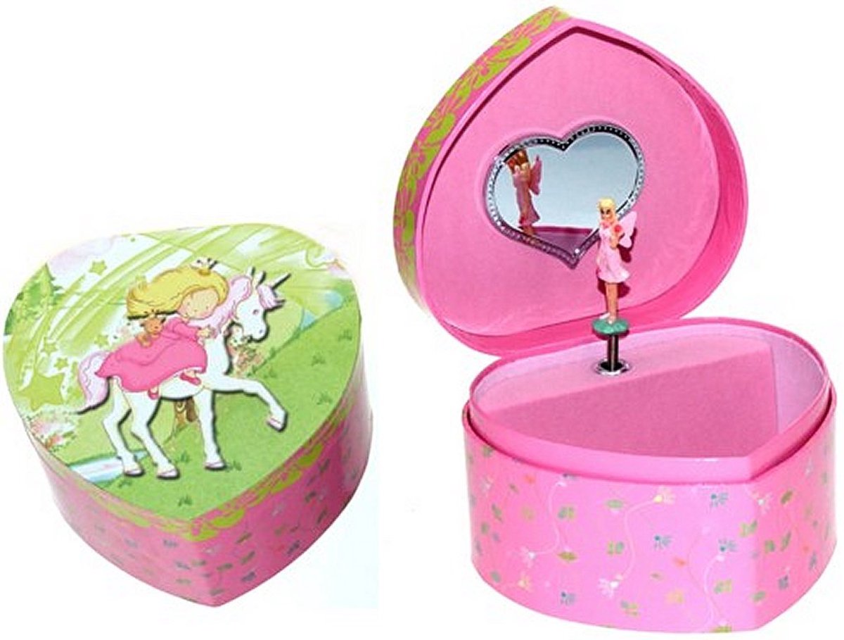 Simply for Kids Houten Juwelendoosje met Muziek Prinses op Paard