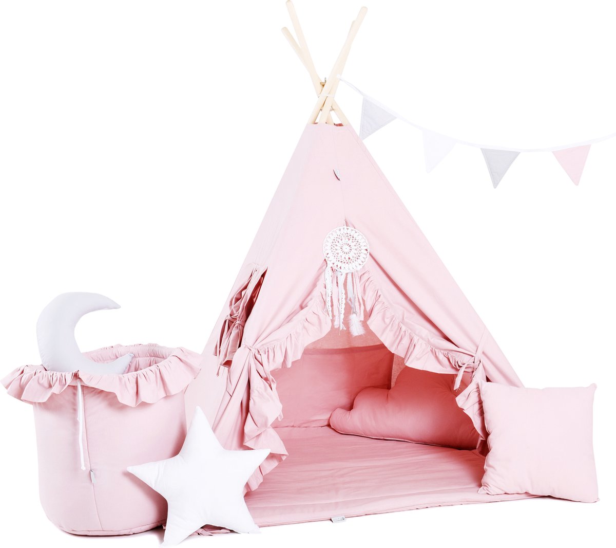 Tipi tent Set XXL Pink