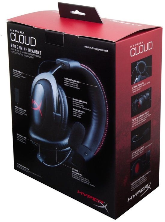 Kingston Technology HyperX Cloud  - Gaming Headset / Zwart (PC + Xbox One + PS4) - PlayStation 3