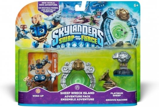 Skylander Swap Force: Adventure Pack 2 (Wind Up + Sheep Wreck + Platinum Sheep + Groove Machine) - PlayStation 3