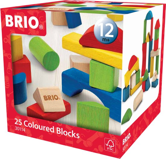 BRIO Gekleurde blokken 25 stuks