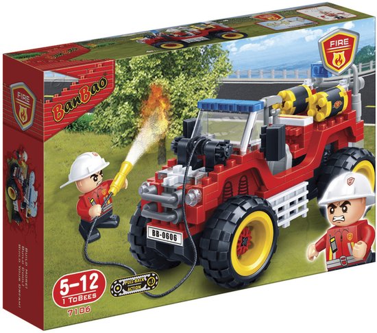 BanBao Brandweer Brandweerjeep - 7106