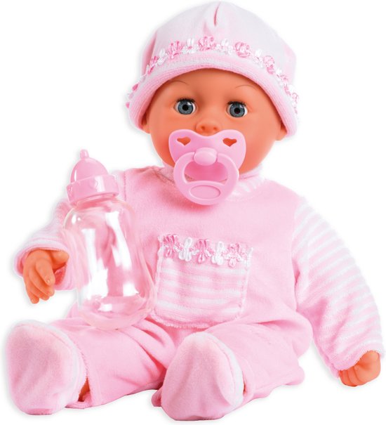   Pop My First Words Baby met 24 Geluiden - 38 cm - Roze