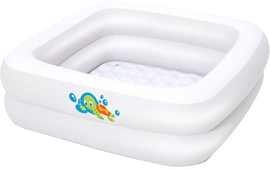 Bestway Babyzwembad met Opblaasbare Bodem - 86x 86 x 25 cm