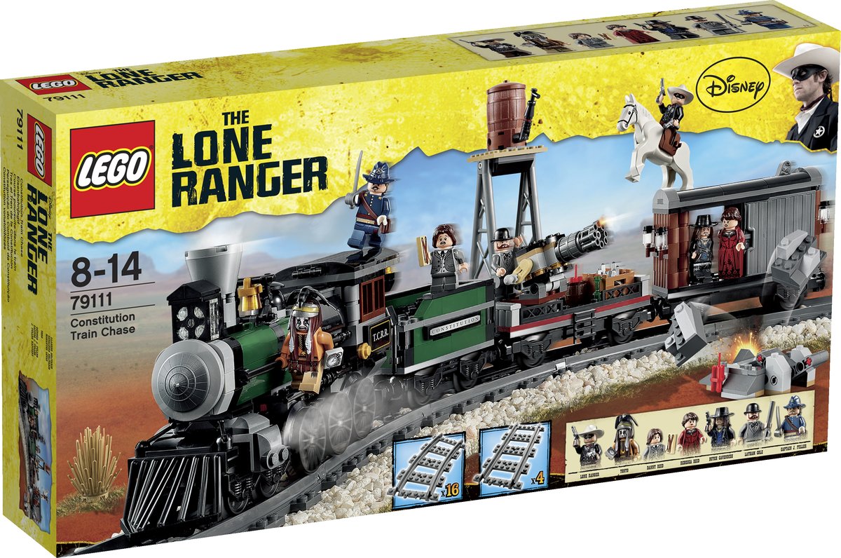 79111 LEGO Lone Ranger Constitutie Treinachtervolging