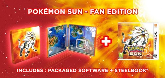 Pokemon Sun Steelcase Edition - 2DS + 3DS - Nintendo 3DS