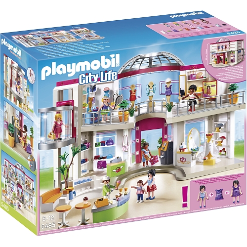 Playmobil   compleet ingericht winkelcentrum - 5485