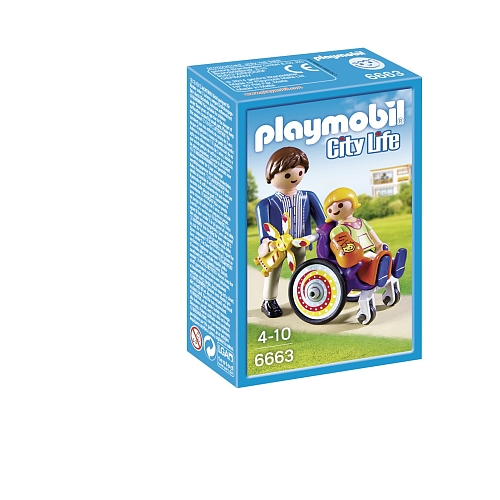 Playmobil   kind in rolstoel - 6663