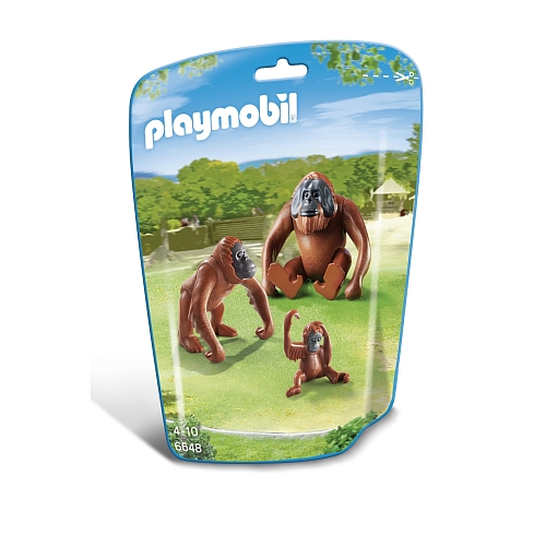 Playmobil   orang-oetans met kind - 6648