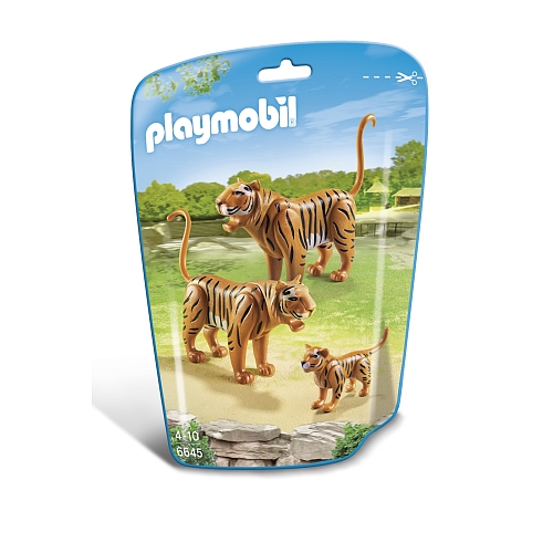 Playmobil   tijgers met welp 6645