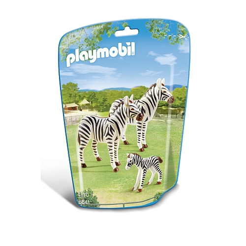 Playmobil   zebrafamilie - 6641